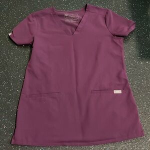 Figs scrub top XXS color plum